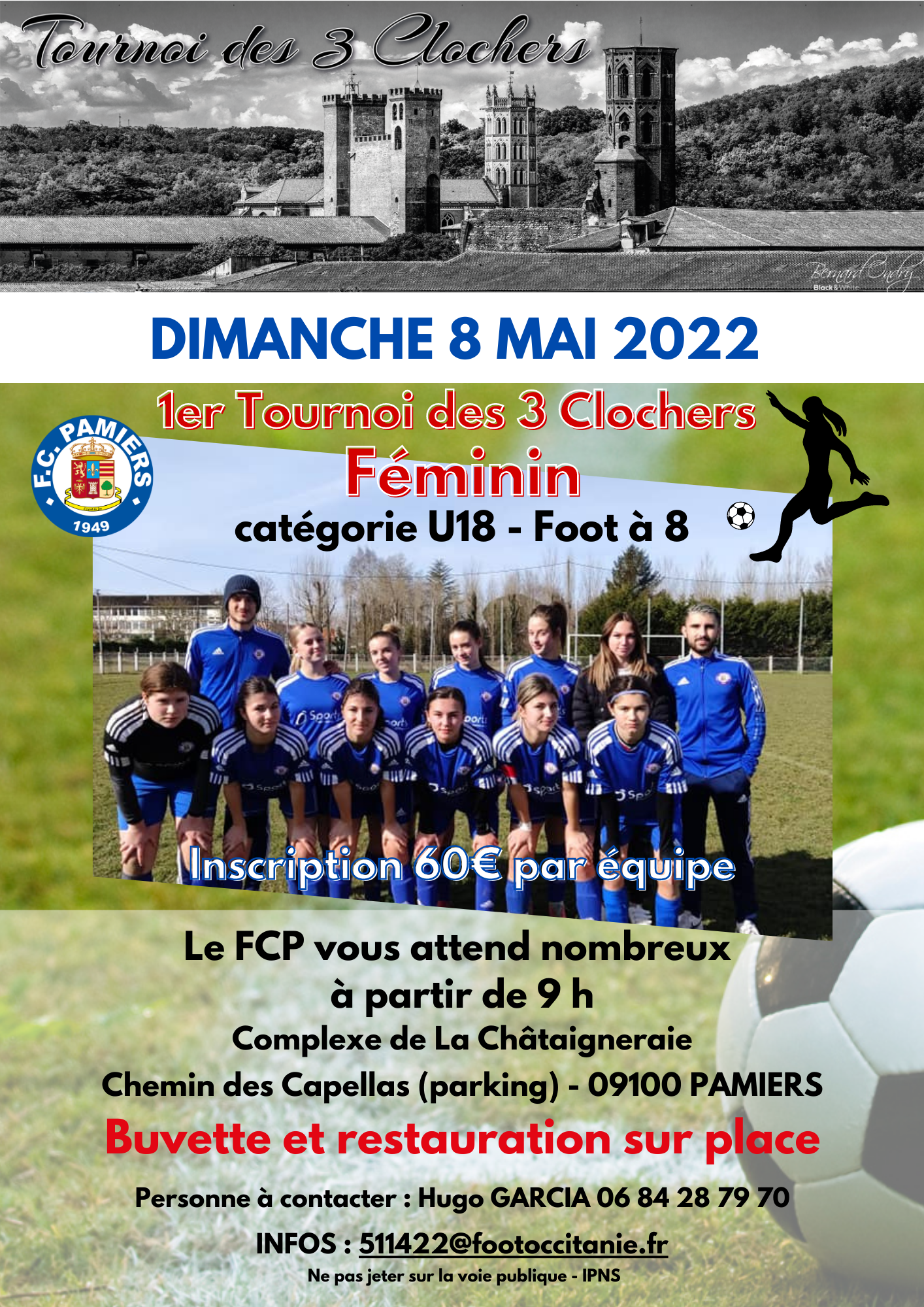 Foot Club Pamiers - 1er Tournoi des Trois Clochers Féminin